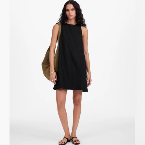NWT Madewell XXS Mini Shift Dress in Linen - Picture 1 of 9
